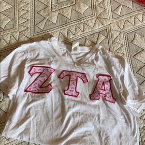 Zeta tau alpha letter shirt